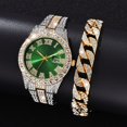 thumbnail image 1 of Relojes de diamantes para mujer, relojes de pulsera de oro para mujer, relojes de pulsera de marca de lujo con diamantes de imitación para mujer, relojes para mujer, reloj femenino Tan Jianjun  unisex, 1 of 2