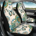 thumbnail image 3 of KUIFORTI Butterfly Car Seat Covers Front Seat Only, Boho Car Accessories Set Universal Auto Front Seats Protector,Waterproof Seat Covers for Cars SUV Trucks, 3 of 7