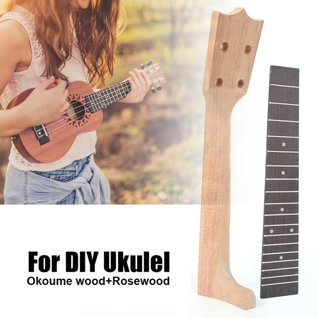 Ukulele Neck, Great Workmanship Firm Rosewood Fingerboard, Strong Durable Beginner For Ukulele Lovers Student