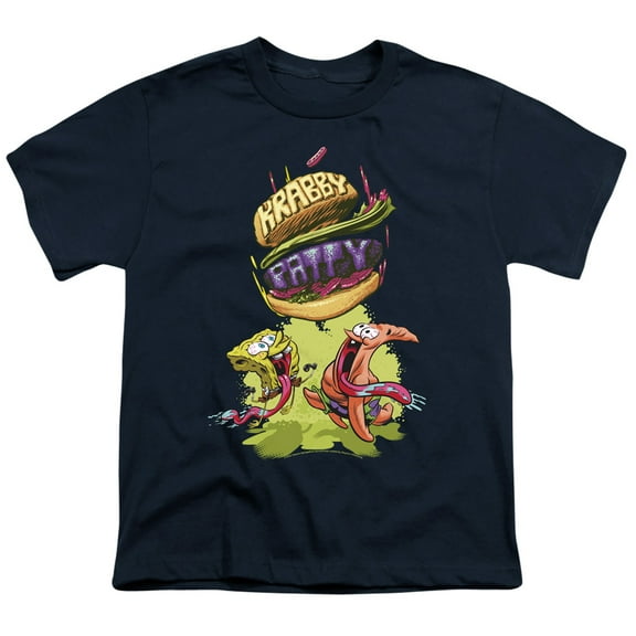Spongebob Krabby Patty From The Sky Unisex Youth T Shirt