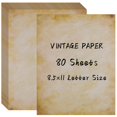 thumbnail image 1 of Papel vintage Hoiny, 80 hojas, 21,6 x 27,9 cm, doble cara, 1 of 7
