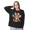 thumbnail image 2 of Patriotic Maine Coon 4th of July Independence Paws Sweatshirt Unisex Merch Cat Lover Kitten Owner Gifts - 02010, 2 of 6