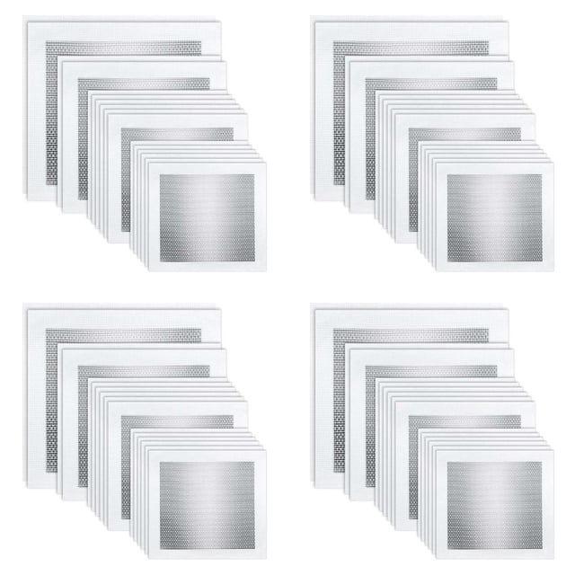 Kit Reparación Paneles Yeso Parches Paneles Yeso 64 Piezas Kit Reparación Parches Paneles Yeso Aluminio Kit Parches Paneles Yeso (2/4/6/8 Pulgadas)