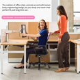 thumbnail image 3 of BestOffice Desk Chair Mesh Ergonomic Executive Lumbar Support Adjustable Stool Rolling, Pink, 3 of 7
