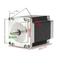 thumbnail image 2 of 57/86 Stepper Motor Set Length 56nm Driver High Torque Motor Motor Optional Driver ,Low Noise, 2 of 2