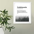 thumbnail image 6 of Designs ByLITA Eudaimonia Dictionary Definition Forest Design, 11 x 14 Wooden Wall Print (Framed) | Inspirational Modern Art Decoration, 6 of 7