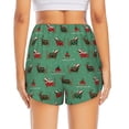 thumbnail image 2 of Lsque Christmas Dachshund Printed Women's Running Shorts with Liner Pockets,Elastic Quick Dry Workout Athletic Gym Yoga Shorts,Womens High Waist Shorts-Large, 2 of 9