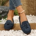 thumbnail image 6 of Dpityserensio Flat Shoes for Women Style Tassel Soft Solid Color Bottom Flat Loafers Shoes, 6 of 7