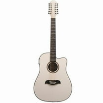 Oscar Schmidt OD312CEWH-A-U Dreadnought Electric Acoustic Guitar