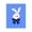 Bunny Ribbon Woodland, variant on Stupell Industries Mid-Century Blue Crescent Moon Face Canvas Art, 16 x 20, by Jessica Beck