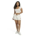 thumbnail image 3 of Mills by Millie Bobby Brown Women's Embroidery Fleeced Terry Short, Sizes XXS-XXL, 3 of 9