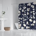 thumbnail image 2 of Pioneer Flower Floral Print Pattern Shower Curtain 72"x72" ,Bathroom Decorative Shower Curtains Set with 12 Hooks,Modern Waterproof Washable Shower Curtain, 2 of 6