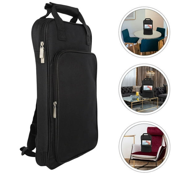 Soimiss Black Waterproof Oxford Cloth Drumstick Backpack for Instrument Storage