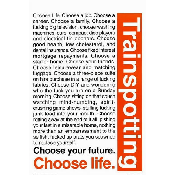 Trainspotting Movie Poster Print (27 x 40) - Item # MOVGF4440