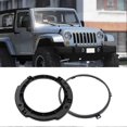 thumbnail image 3 of 7 Inch Round Headlight Mounting Retaining Bracket Ring Set with Headlight Metal Ring for Jeep Wrangler JK 2007-2017, 3 of 4