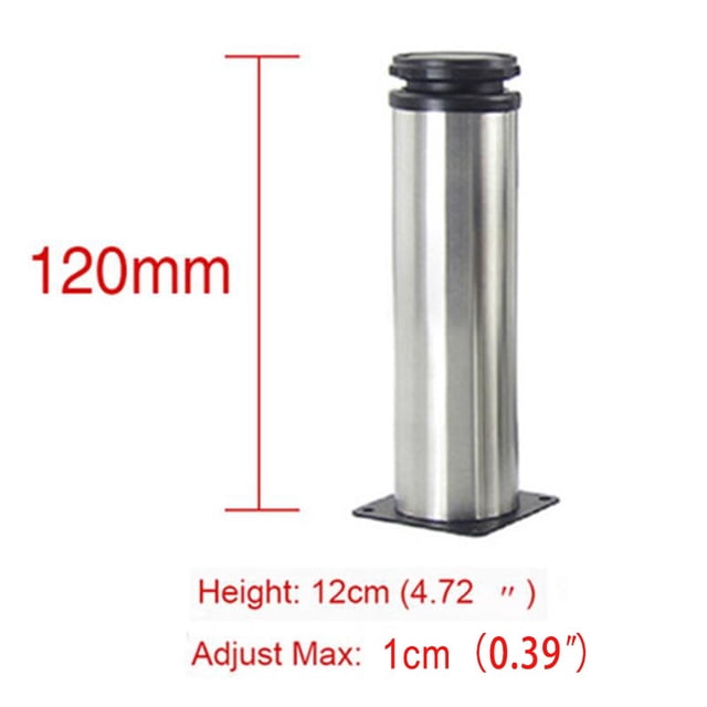 Pied de Meuble en Acier Inoxydable pour Armoire Table Canapé Lit Table 5-15Cm