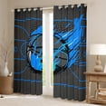 thumbnail image 2 of Manfei Boys Sport Theme Curtains and Drapes,Teens Basketball Gamer Black Out Curtains,Blue Gray Curtains Pack of 2 (52x63 Each) For Teens,Luxury Bedroom Decor, 2 of 6