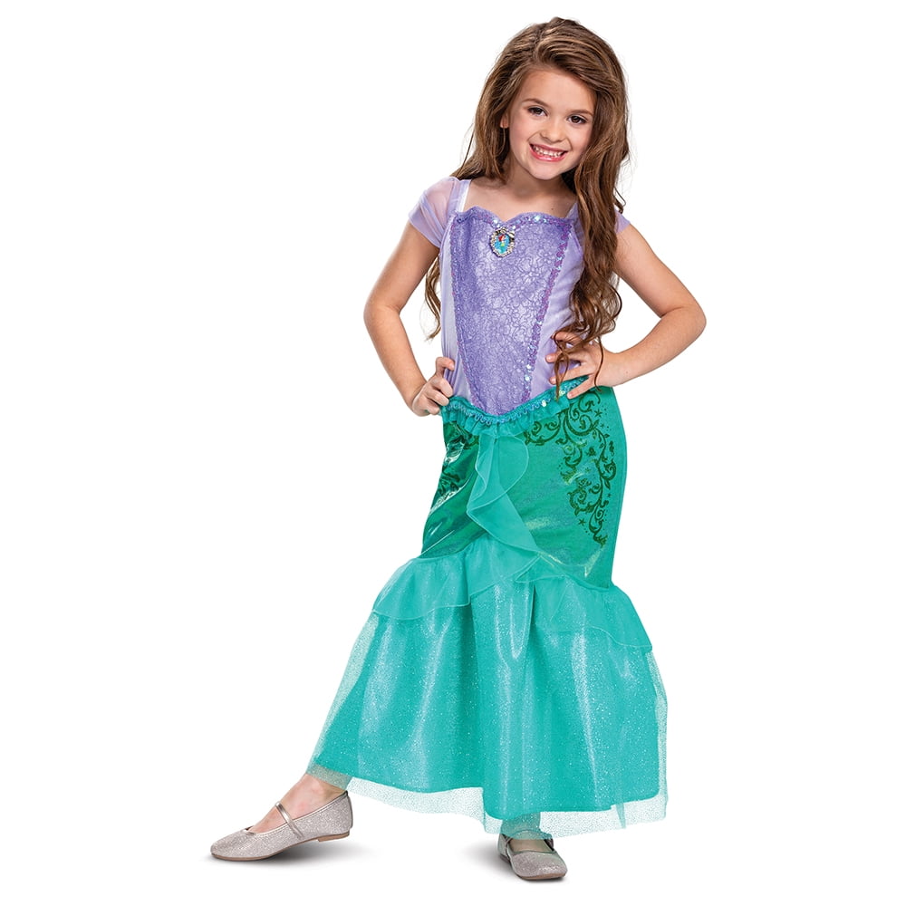 Deluxe Ariel Costume Disney Halloween Fancy Dress 