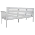 thumbnail image 6 of SAFAVIEH Finnick Outdoor Patio Sofa Bench, Grey/Beige, 6 of 11