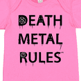 thumbnail image 4 of Inktastic Death Metal Rules White T-shirt Boys or Girls Baby Bodysuit, 4 of 5