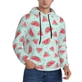 thumbnail image 2 of Sikiie Watermelon Men's Hoodie, Essentials Hoodie, Sweatshirt, Pullover Hooded Sweatshirt for Men-X-Large, 2 of 7