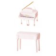 thumbnail image 1 of Piano Y Banco Modelo de Instrumento Musical Pequeño para Casa de 1:64 CUTICAT mini-piano, 1 of 7