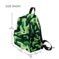 thumbnail image 3 of FORMRS School Backpack with Front Zippered Pocket 12" Elementary Student Travel Daypack, Green Camouflage Pattern, 3 of 6