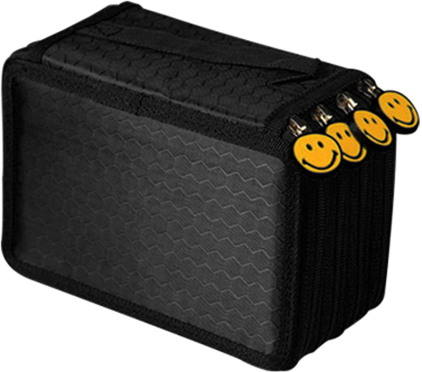 Trousse Noire avec 4 Compartiments pour 72 Stylos