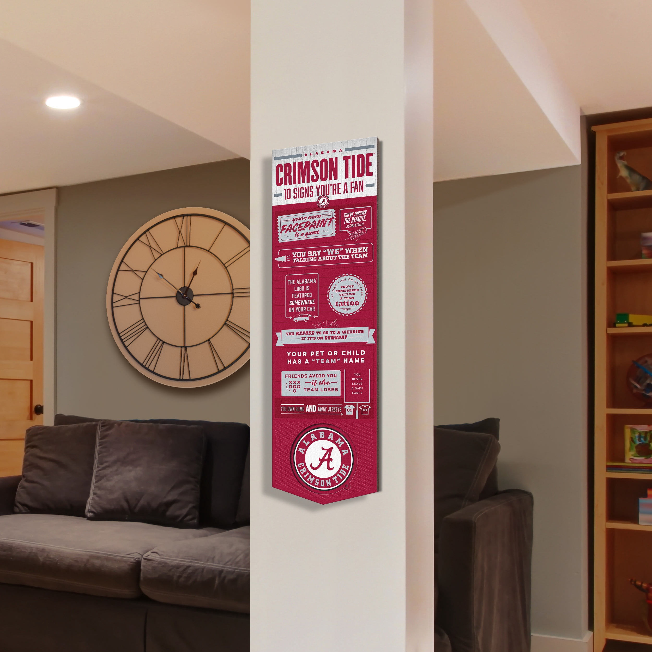 YouTheFan NCAA Alabama Crimson Tide 3D Top 10 Wall Art