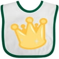 thumbnail image 3 of Inktastic Gold Crown Boys or Girls Baby Bib, 3 of 4