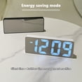 thumbnail image 4 of Digital LED Alarm Clock Mirror USB Battery Dual Power 2 Levels Adjustable Brightness Desk Clock for Office Travel, 4 of 8