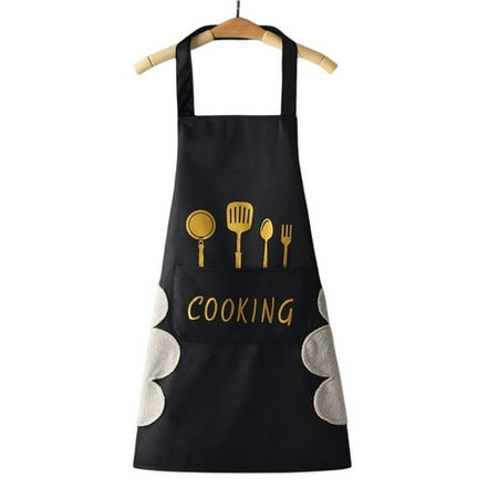 

Adjustable Unisex Kitchen Aprons Water Drop Resistant Aprons with Pockets for Cleaning Painting Serving Hot