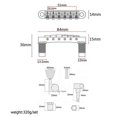 thumbnail image 3 of Ensemble Selle Dorée Tune-O-Bridge & Tailpie pour Guitare Électrique Style Gb Lp, 3 of 5