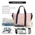 thumbnail image 4 of Travel Duffle Bag Simple White Lines Rabbit Flower Travel Tote Bags Carry on Luggage Waterproof Weekender Bags with Top Handle Adjustable Shoulde Strap for Travel Gym, 4 of 5