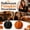 Orange, variant on MInHoues Halloween Imitation Rattan Woven Pumpkin Ornament, Vintage Distressed Resin Craft for Halloween Pumpkin Decor, Thanksgiving Table Centerpiece, Rustic Fall Home Decor, Black