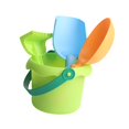 thumbnail image 1 of Juego de juguetes de playa Pasas de arena Regalo de cumpleaños Juguetes Educativos Juguetes Juguete Beach Beach Bucket Toy Juego de juguetes para niños y niñas preescolar Verde, 1 of 8
