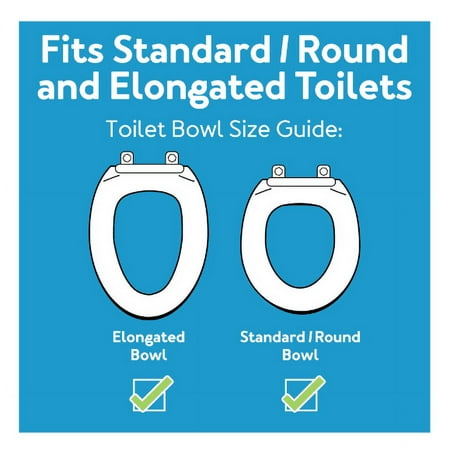 Carex High Rise Toilet Seat with Lock, Standard Fit, Adds 5 in Height for Round & Elongated Toilets, 300lb Capacity