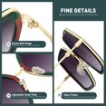 thumbnail image 3 of Gafas de Sol WOWSUN Oversize de Moda para Mujer UV400, 3 of 6