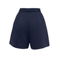 thumbnail image 5 of Hilenly Dressy Casual Shorts for Women High Waisted Summer Lounge Pleated Shorts Elastic Waisted Tailored Work Shorts with Pockets, 5 of 8