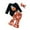 Orange, variant on Gunia Halloween Outfits For Baby Girls Hallowmas Long Sleeve Romper Bodysuits Cartoon Prints Flare Pants Headbands Toddler Girl Outfit,Orange 12-18 Months