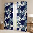 thumbnail image 2 of jejeloiu Camouflage Curtains Pack of 2 (42x84 Each),Blue Airplane Aircraft Curtains Blackout For Boys Kids, 2 of 6