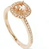 Pompeii3 1/3ct Diamond Engagement Halo Ring 14K Rose Gold Setting