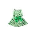 thumbnail image 2 of Dog Dress, St Patricks Day Decorations Lucky Pattern Pet Clothing for Small Breeds, Summer Thin Puppy Skirt for Holiday Events, Comfortable Soft Cat Apparel, Festive Outfit, 2 of 7