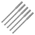 thumbnail image 2 of 5 Pcs Rotary Hammer Drill Bit 160mm Length 2 Flute Self Centering Carbide Tip Impact Drill Bits for Brick Stone Concrete 7mm/0.28in, 2 of 5