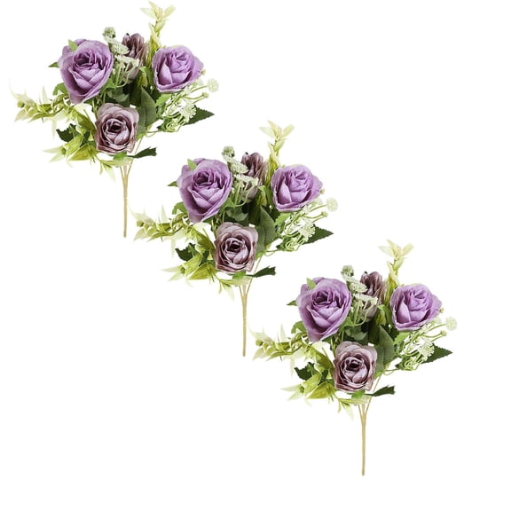 Artificial Decorative Simulated Flowers F by Dusknt 1 Bundle Artificial Flowers Cemetery Flower Plastic Memorial Bouquet for Hanging Window Box Home Table Centerpieces Decor