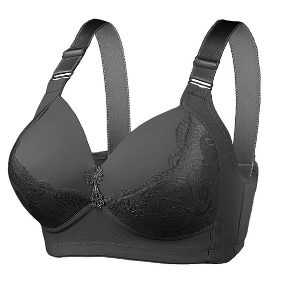 Vedolay Womens Lingerie Women’s Constant Convertible Strap Lightly Lined Demi Bra,Black A