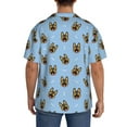 thumbnail image 3 of Kdxio Men'S Hawaiian Shirt For Men Short Sleeve Shirt German Shepherd Puppy Summer Casual Holiday Beach Button Down T-Shirts, 3 of 5