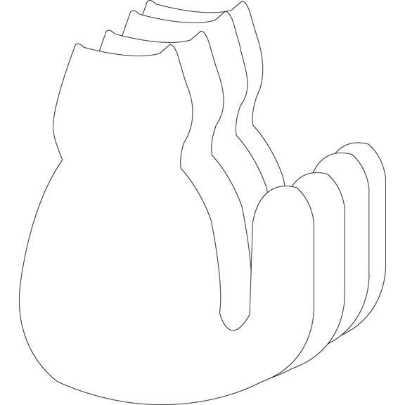 SHAPES ETC. Super Cut-Outs - Single Color Cat