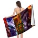 thumbnail image 4 of Gatos Guerreros Toalla de playa de secado rápido con diseño temático, regalo para mujeres y niñas, ideal para cumpleaños, fans, amantes de la música, uso en la playa o al aire libre, 78 × 150 cm, 4 of 6