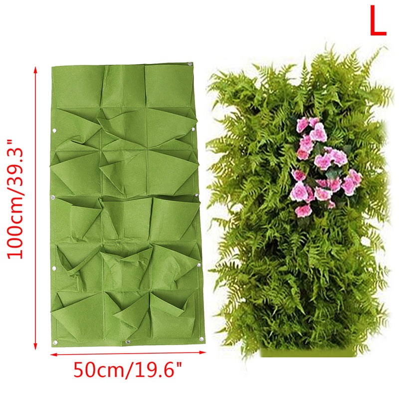 Details about   Green Vertical Hanging Garden Planter Flower Pots Bag Wall Mount HangingB lb 